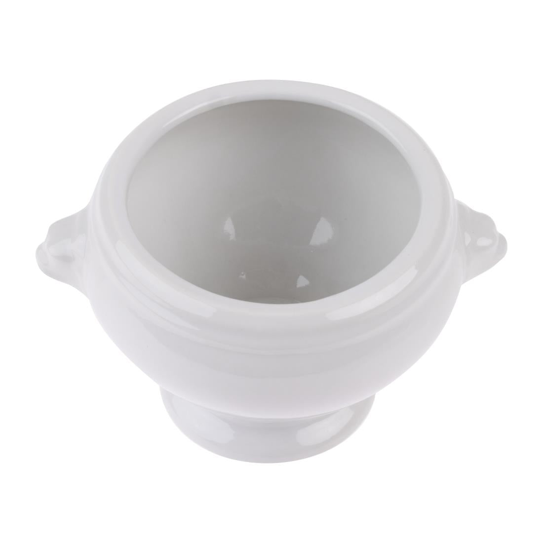 Olympia Whiteware Lion Head Soup Bowl - 105mm (6 Pack) (105(Ø)mm / 4.1" | Pack quantity: 6) • PAS-W442