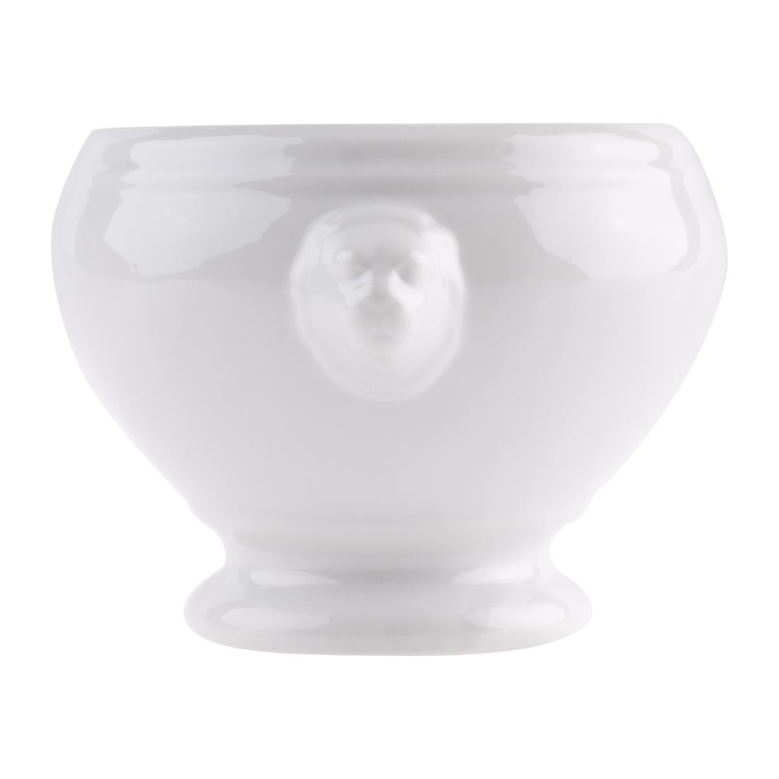 Olympia Whiteware Lion Head Soup Bowl - 105mm (6 Pack) (105(Ø)mm / 4.1" | Pack quantity: 6) • PAS-W442