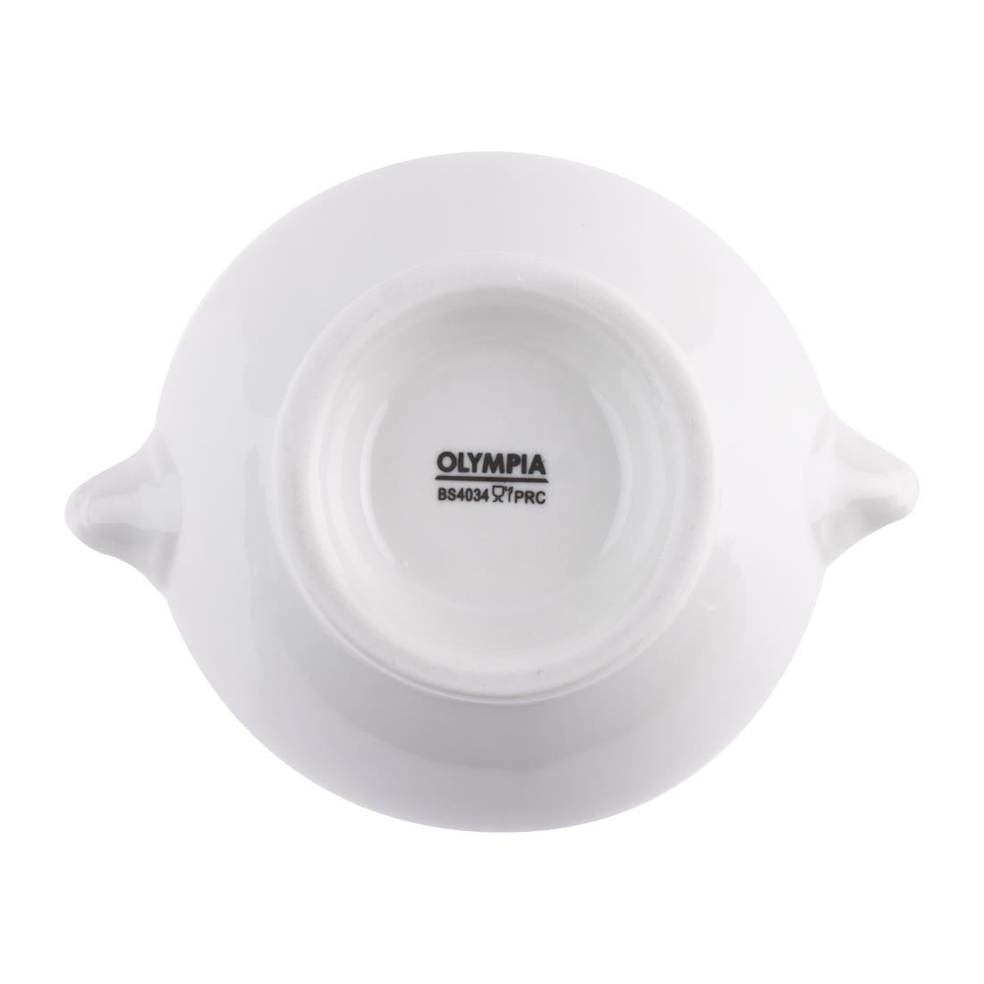 Olympia Whiteware Lion Head Soup Bowl - 105mm (6 Pack) (105(Ø)mm / 4.1" | Pack quantity: 6) • PAS-W442