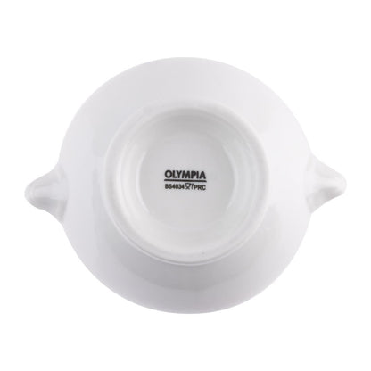 Olympia Whiteware Lion Head Soup Bowl - 105mm (6 Pack) (105(Ø)mm / 4.1" | Pack quantity: 6) • PAS-W442