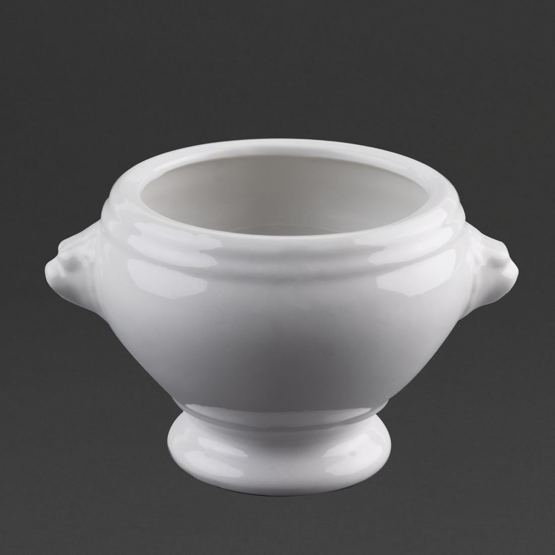 Olympia Whiteware Lion Head Soup Bowl - 105mm (6 Pack) (105(Ø)mm / 4.1" | Pack quantity: 6) • PAS-W442