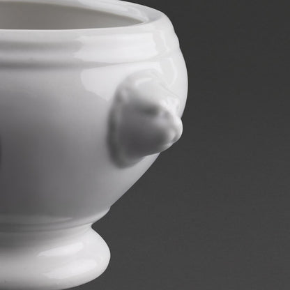 Olympia Whiteware Lion Head Soup Bowl - 105mm (6 Pack) (105(Ø)mm / 4.1" | Pack quantity: 6) • PAS-W442