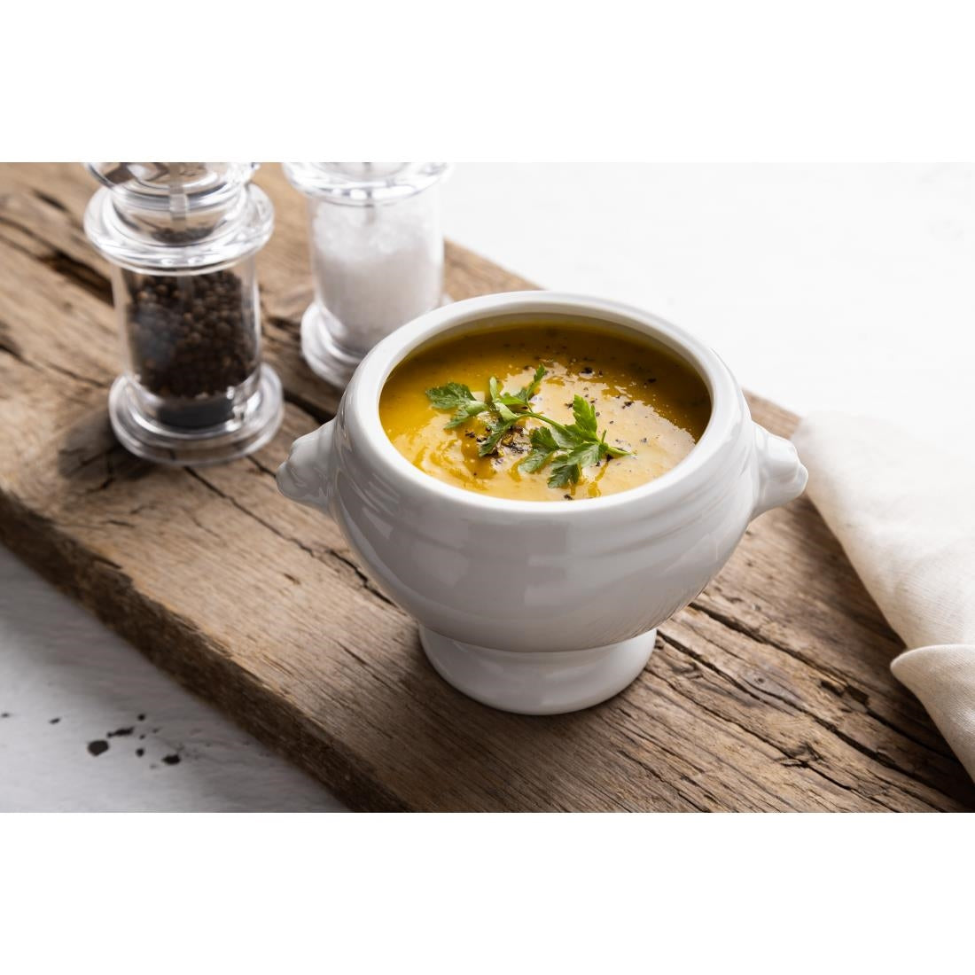 Olympia Whiteware Lion Head Soup Bowl - 105mm (6 Pack) (105(Ø)mm / 4.1" | Pack quantity: 6) • PAS-W442