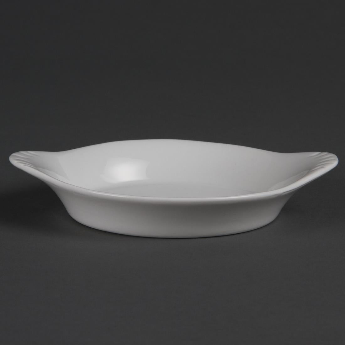 Olympia Whiteware Round Eared Dishes 156x 126mm (6 Pack) (Pack of 6) • PAS-W443