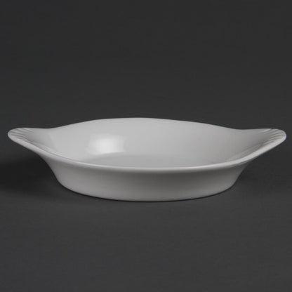 Olympia Whiteware Round Eared Dishes 156x 126mm (6 Pack) (Pack of 6) • PAS-W443