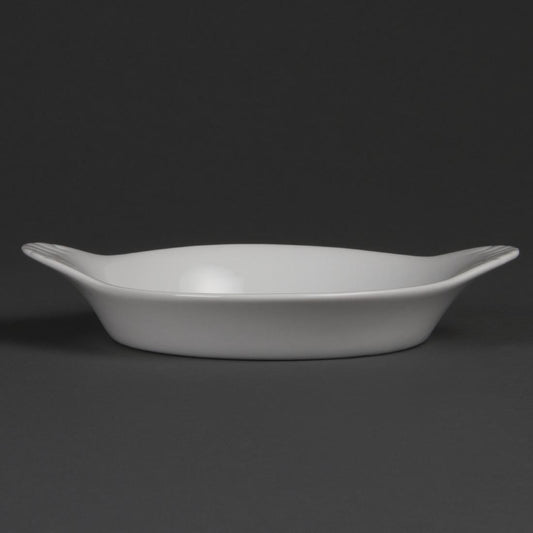 Olympia Whiteware Round Eared Dishes 192 x 151mm (6 Pack) • PAS-W444