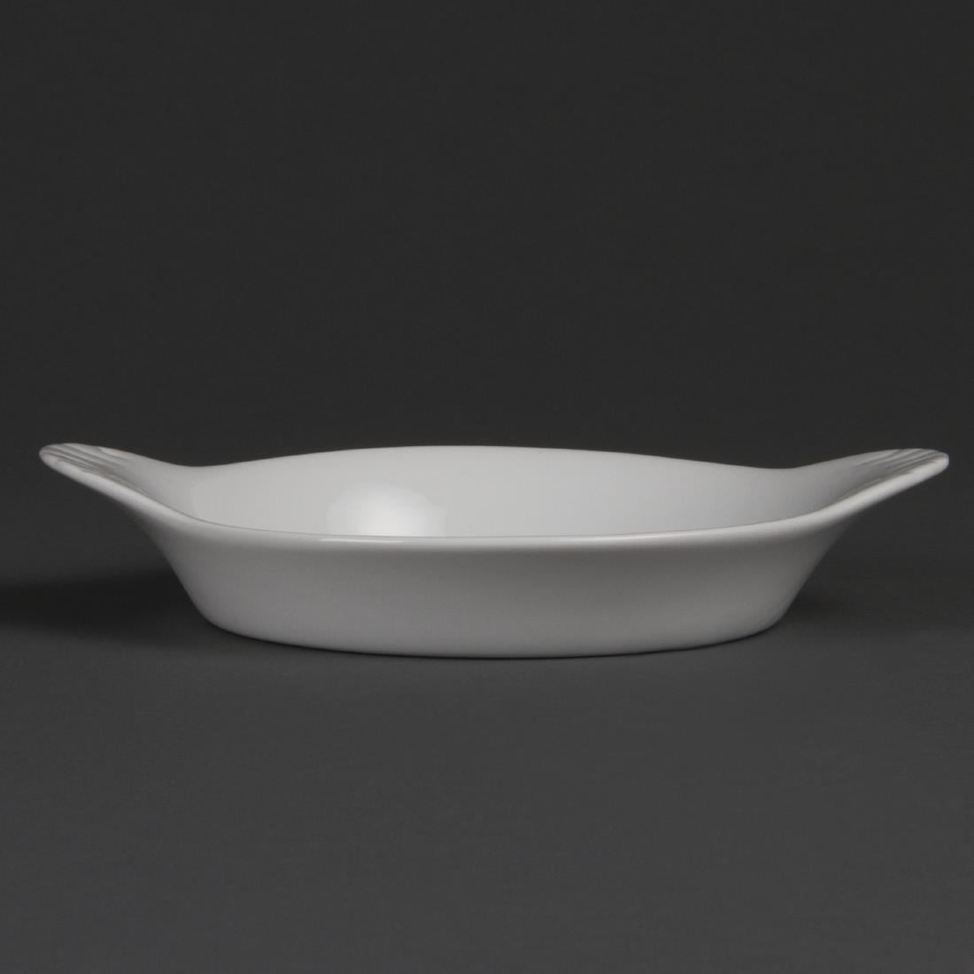 Olympia Whiteware Round Eared Dishes 192 x 151mm (6 Pack) (Pack of 6) • PAS-W444