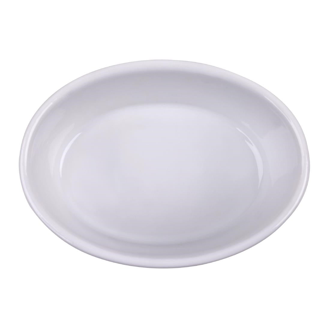 Olympia Whiteware Oval Ramekin - 100mm (12 Pack) • PAS-W445