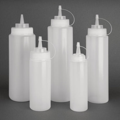 Vogue Clear Squeeze Sauce Bottle 994ml • PAS-W832