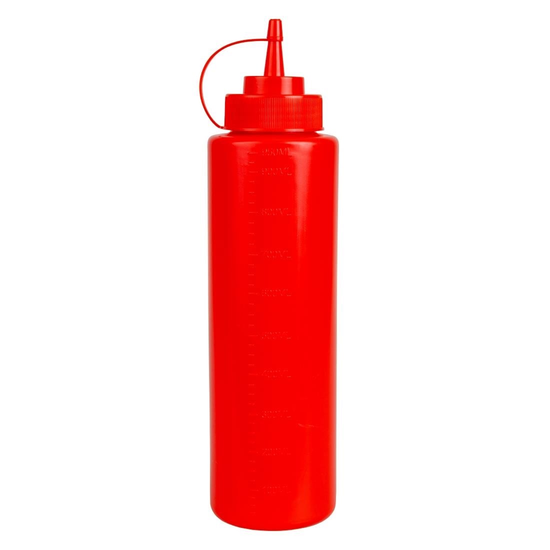Vogue Red Squeeze Sauce Bottle 994ml • PAS-W833