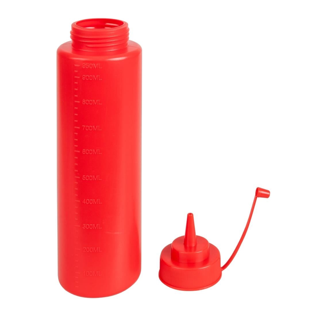 Vogue Red Squeeze Sauce Bottle 994ml • PAS-W833