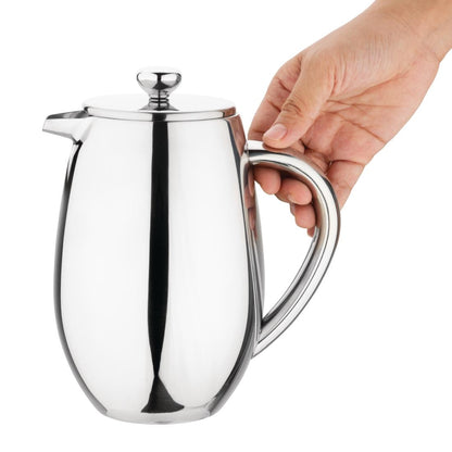 Olympia Insulated Stainless Steel Coffee Plunger 6 Cup • PAS-W837