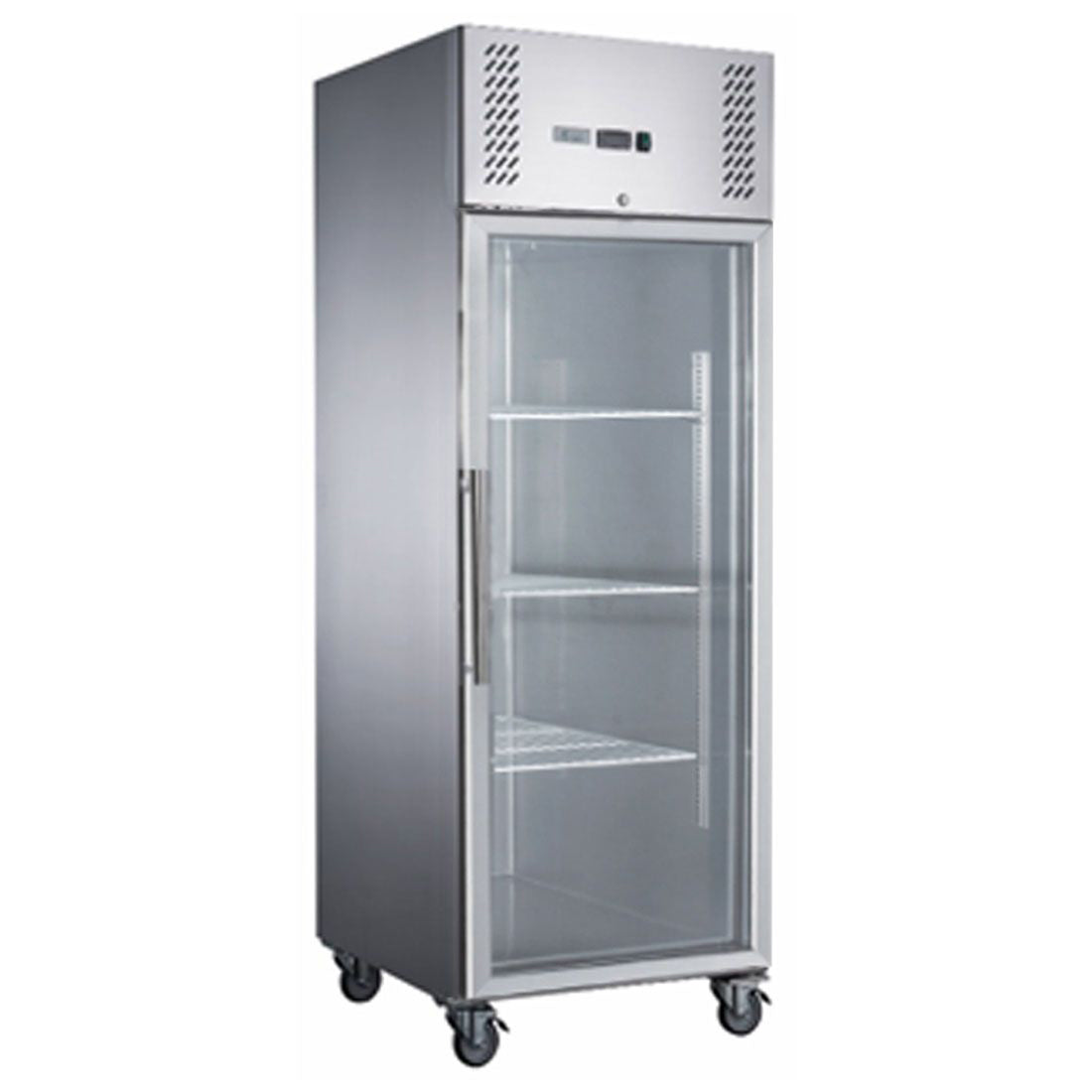 FED-X S/S Full Glass Door Upright Fridge - XURC600G1V GRS-XURC600G1V