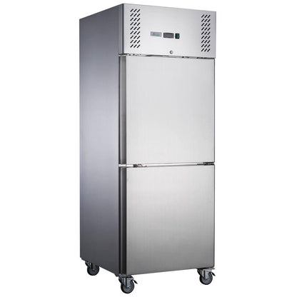 FED-X S/S Two Door Upright Fridge - XURC600S1V GRS-XURC600S1V