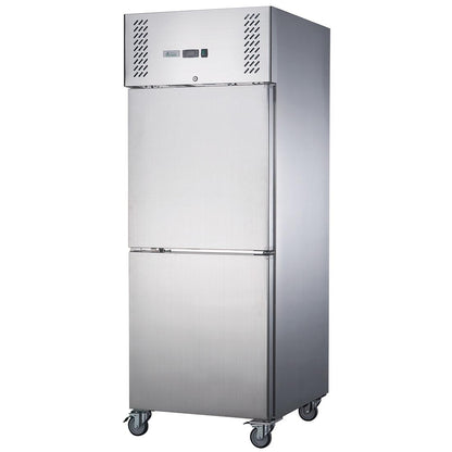 FED-X S/S Two Door Upright Fridge - XURC650S1V GRS-XURC650S1V