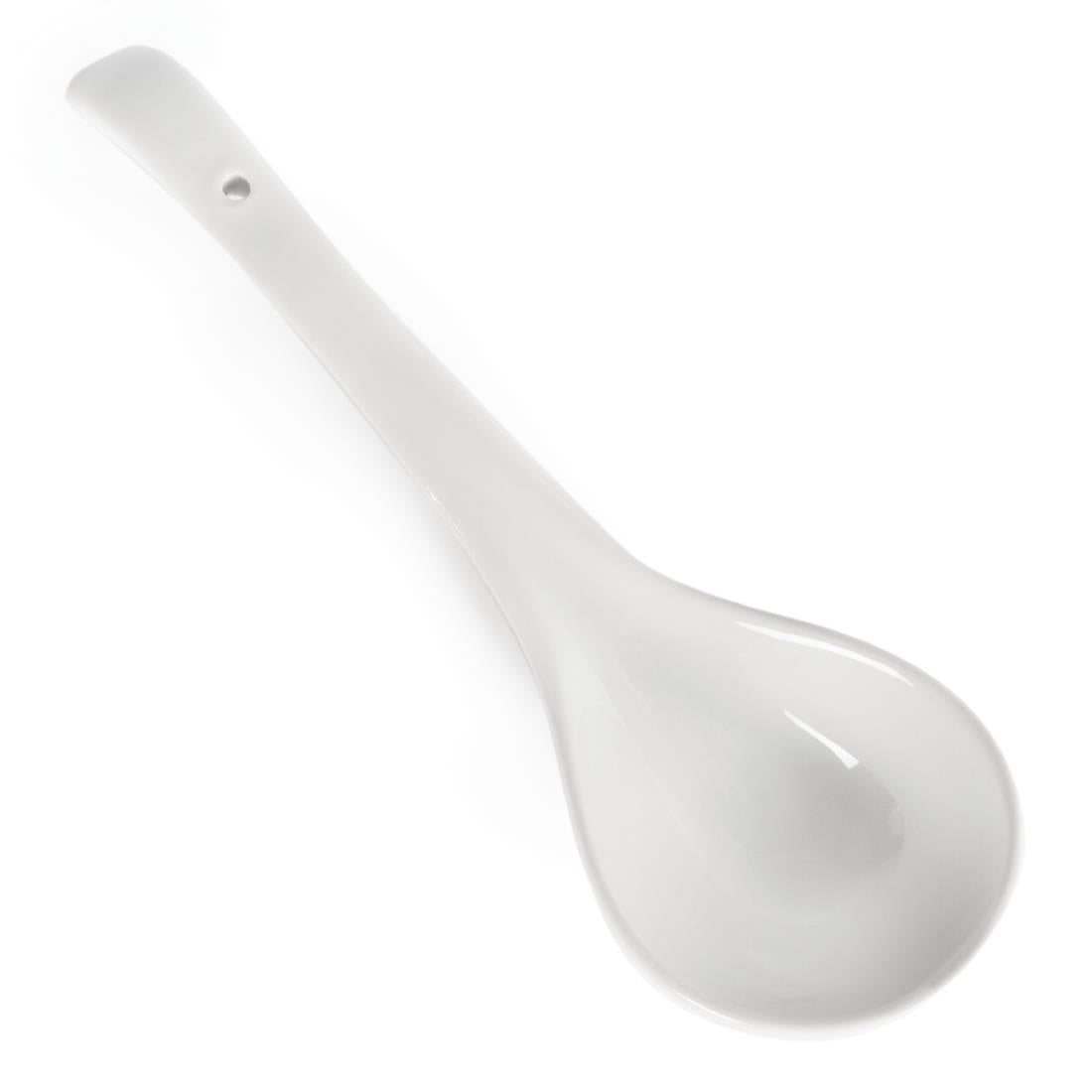 Olympia Whiteware Soup Tureen & Ladle White - 227x250mm • PAS-Y094