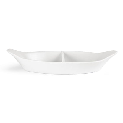Olympia Divided Oval Eared Dishes 290 x 160mm (6 Pack) • PAS-Y100