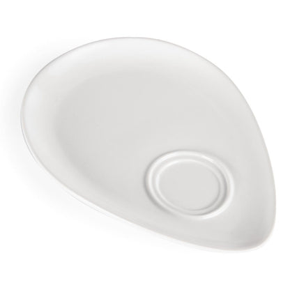 Olympia Whiteware Snack Plate White - 185x240mm (12 Pack) • PAS-Y102