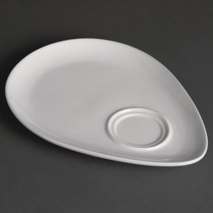 Olympia Whiteware Snack Plate White - 185x240mm (12 Pack) • PAS-Y102