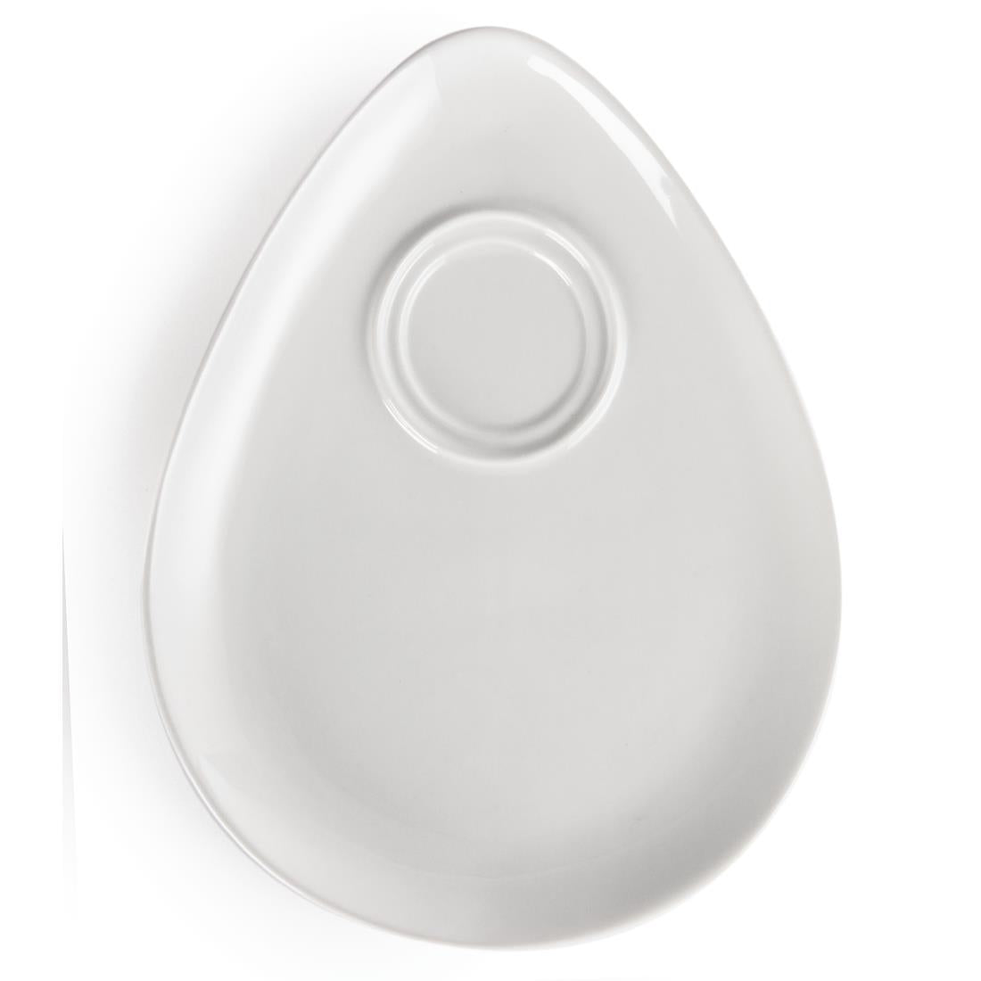 Olympia Whiteware Snack Plate White - 185x240mm (12 Pack) • PAS-Y102