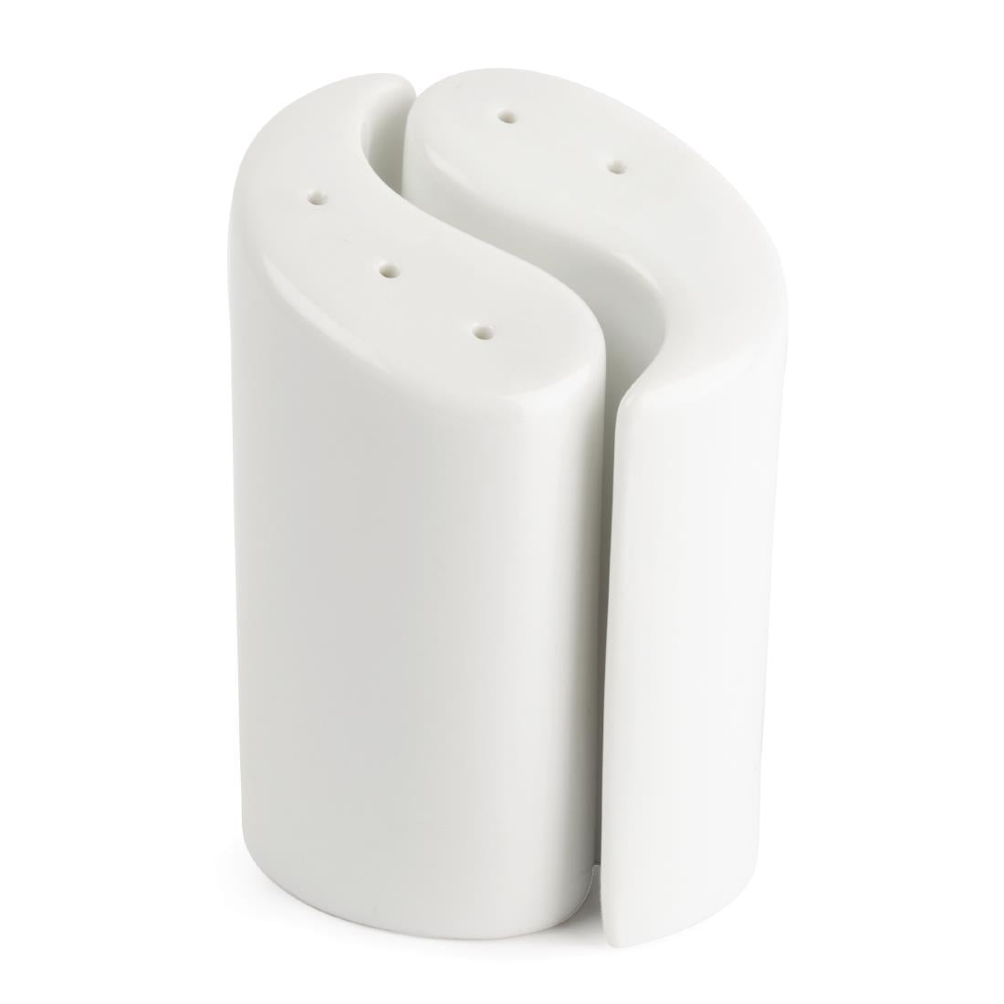 Olympia Whiteware Ying Yang Salt & Pepper - 95mm (Box 12 Sets) • PAS-Y107