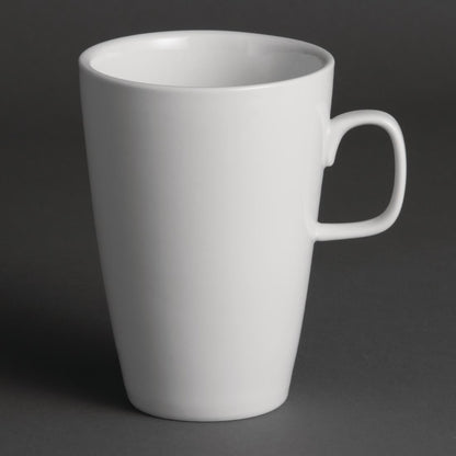 Olympia Whiteware Latte Mugs 400ml 14oz (12 Pack) (Pack of 12) • PAS-Y109