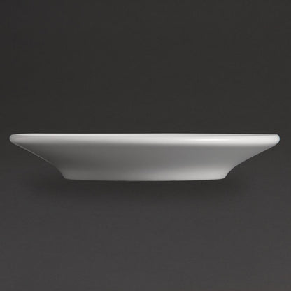 Olympia Whiteware Espresso Saucer White (Fits Y111) - 120mm 4 3/4" (12 Pack) (Colour: White | Pack quantity: 12 | 120mm / 4.75") • PAS-Y112