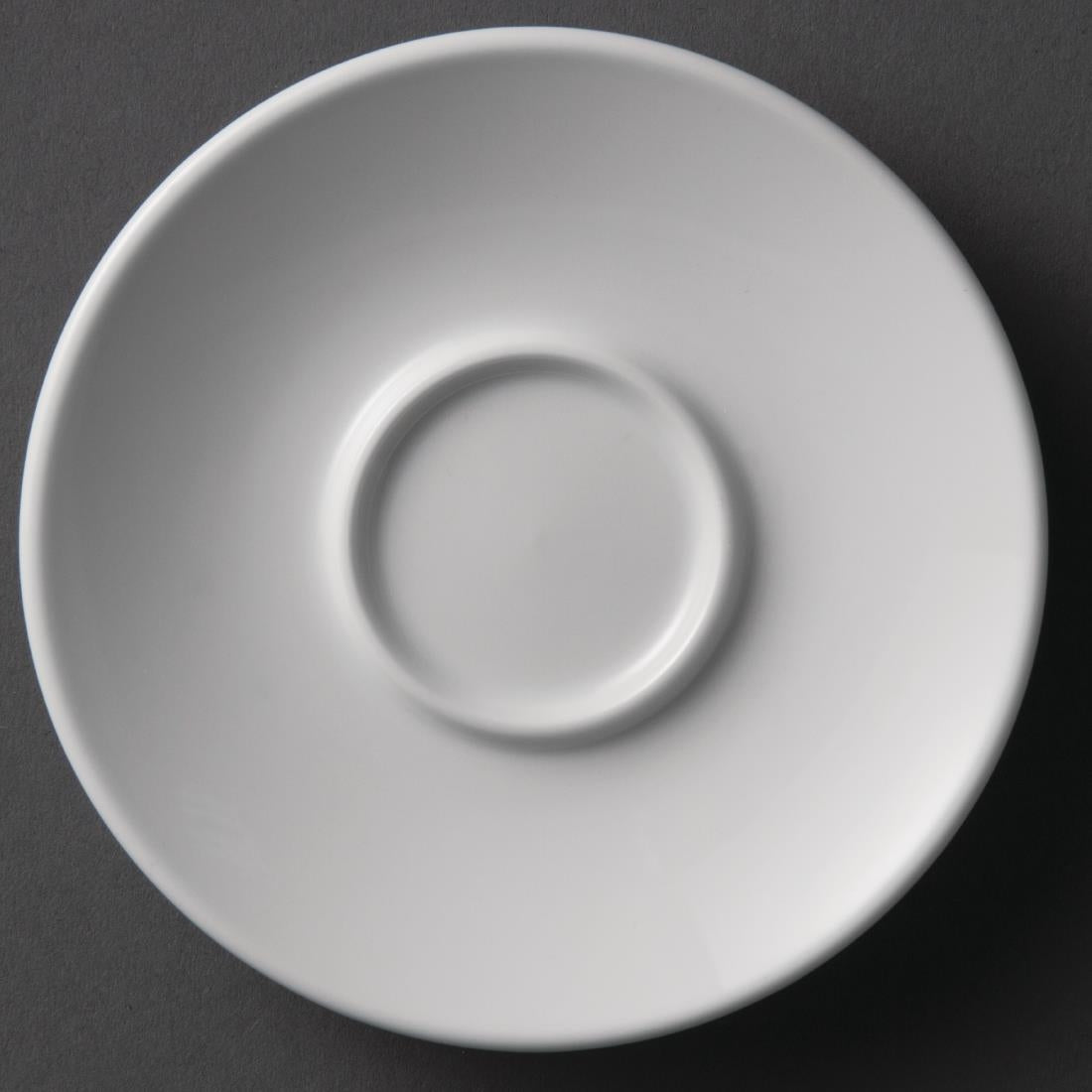 Olympia Whiteware Espresso Saucer White (Fits Y111) - 120mm 4 3/4" (12 Pack) (Colour: White | Pack quantity: 12 | 120mm / 4.75") • PAS-Y112