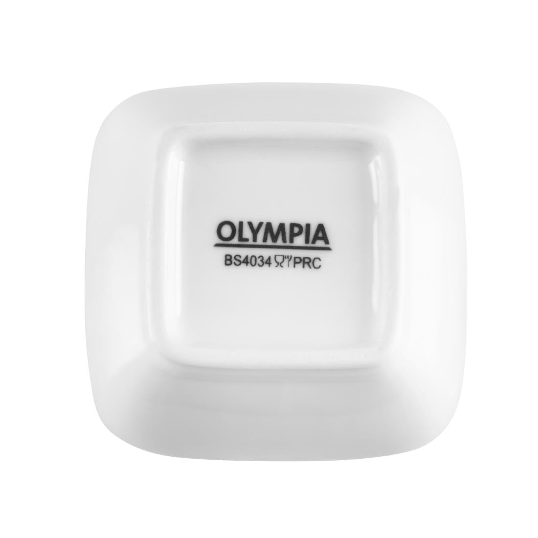 Olympia Whiteware Miniature Rounded Square White - 60x60mm (12 Pack) (60 x 60mm / 2x2" | Pack quantity: 12) • PAS-Y137