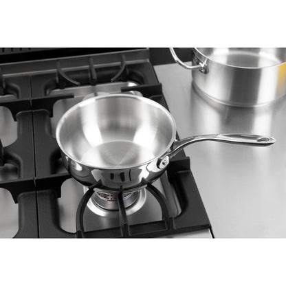 Vogue Stainless Steel & Aluminium Tri-Wall Flared Sauté Pan 200mm • PAS-Y240