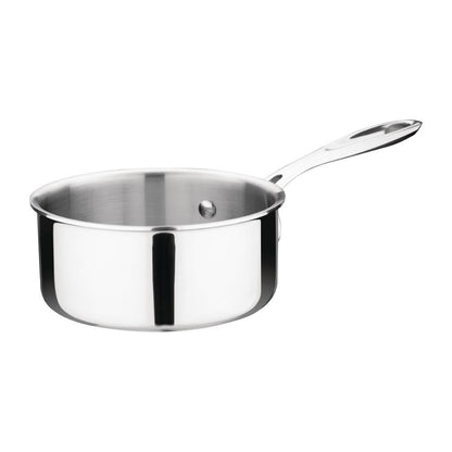 Vogue Stainless Steel & Aluminium Tri-Wall Saucepan 140mm • PAS-Y244