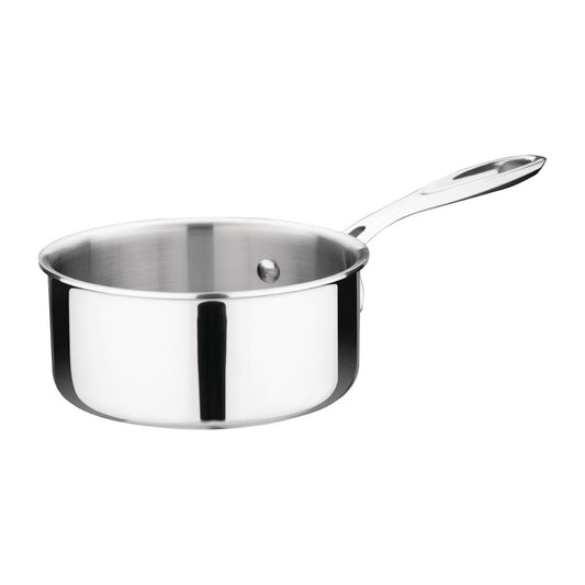 Vogue Stainless Steel & Aluminium Tri-Wall Saucepan 140mm • PAS-Y244