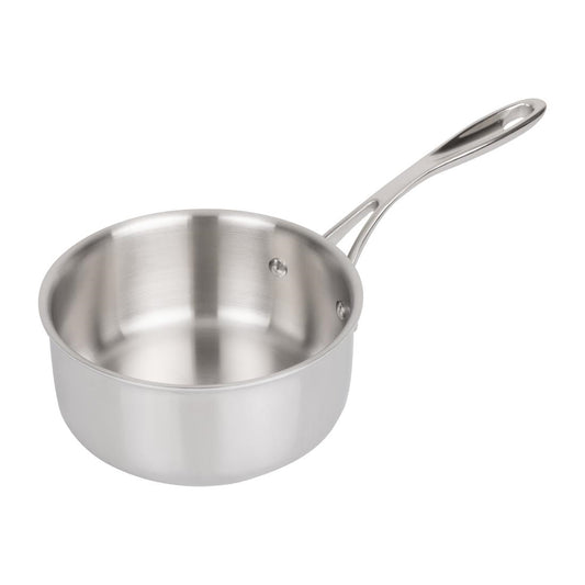 Vogue Stainless Steel & Aluminium Tri-Wall Saucepan 160mm • PAS-Y245