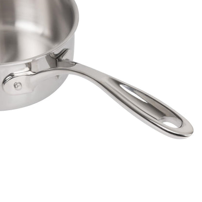 Vogue Stainless Steel & Aluminium Tri-Wall Saucepan 160mm • PAS-Y245