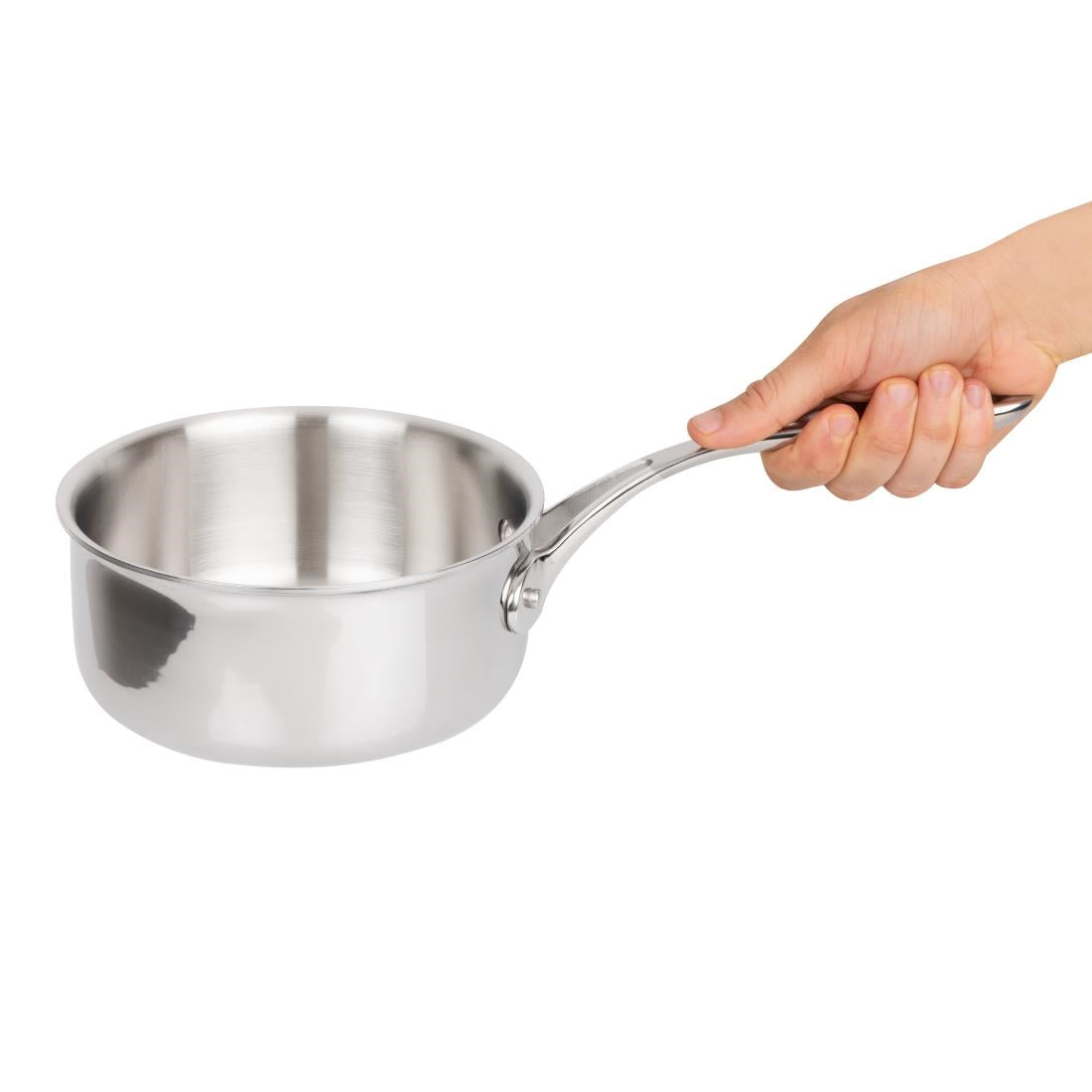Vogue Stainless Steel & Aluminium Tri-Wall Saucepan 160mm • PAS-Y245
