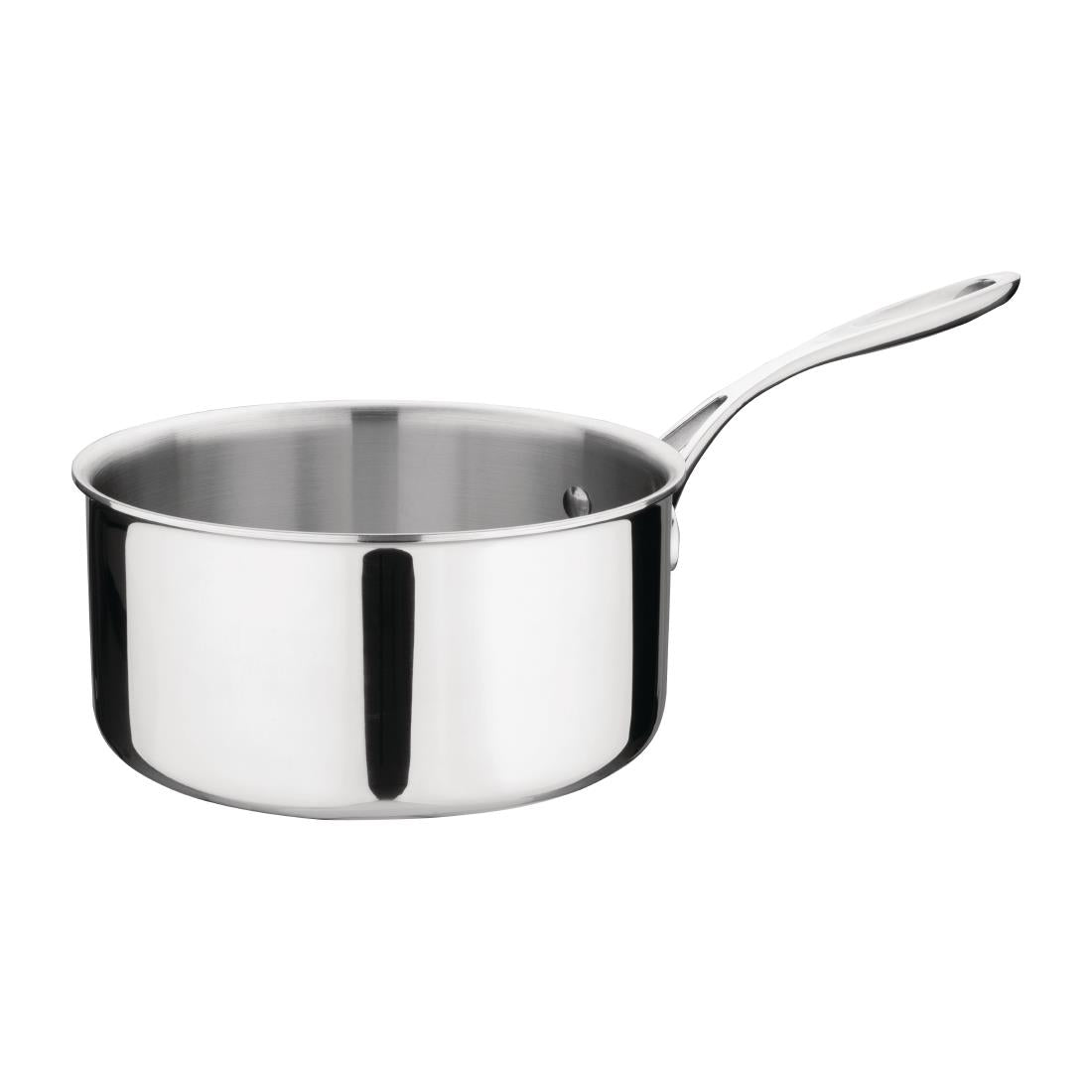 Vogue Stainless Steel & Aluminium Tri-Wall Saucepan 200mm • PAS-Y246