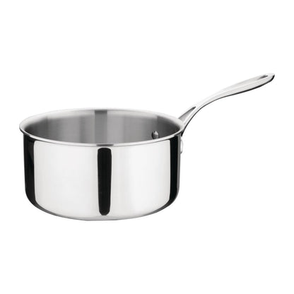 Vogue Stainless Steel & Aluminium Tri-Wall Saucepan 200mm • PAS-Y246