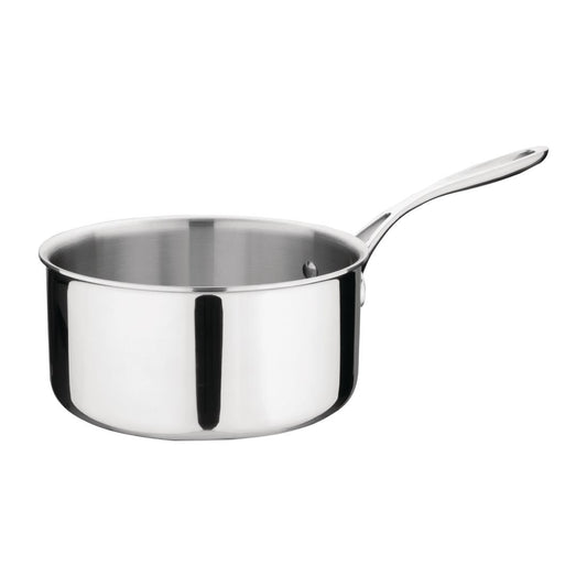 Vogue Stainless Steel & Aluminium Tri-Wall Saucepan 200mm • PAS-Y246