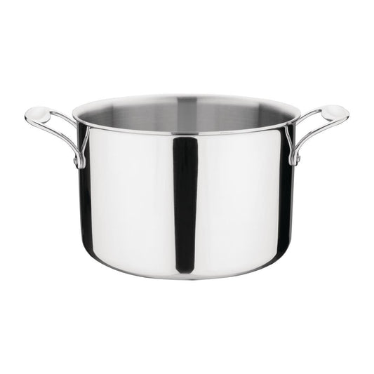 Vogue Stainless Steel & Aluminium Tri-Wall Stew Pan 240mm • PAS-Y255