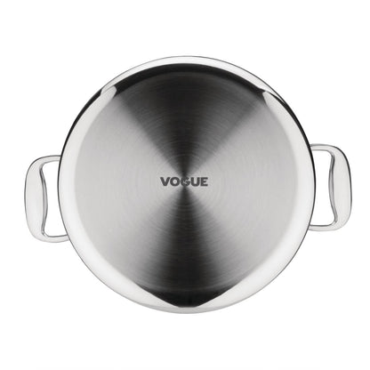 Vogue Stainless Steel & Aluminium Tri-Wall Stew Pan 280mm • PAS-Y256