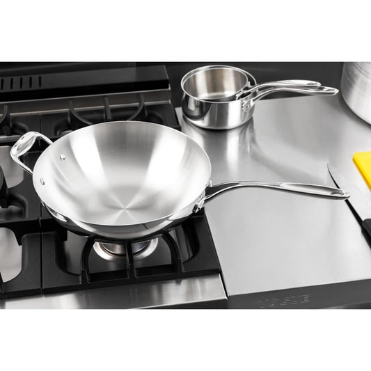 Vogue Tri Wall Wok Flat Base 300mm • PAS-Y261
