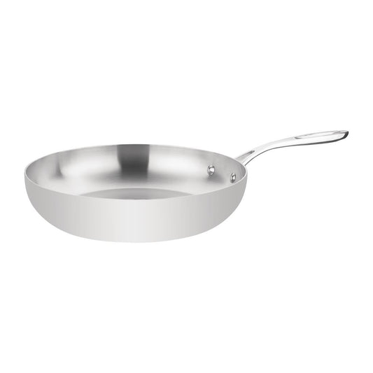 Vogue Stainless Steel & Aluminium Tri-Wall Frying Pan 280mm • PAS-Y321