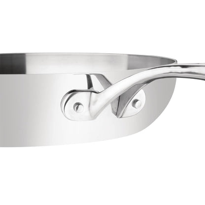 Vogue Stainless Steel & Aluminium Tri-Wall Frying Pan 280mm • PAS-Y321