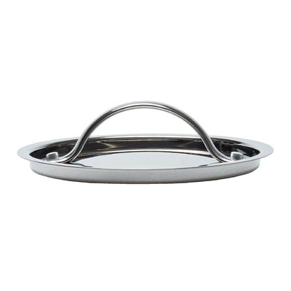 Vogue Stainless Steel & Aluminium Tri-Wall Saucepan Lid 140mm (Size:140mm. Material: Stainless steel & aluminium. Compatible with: CX029.) • PAS-Y422