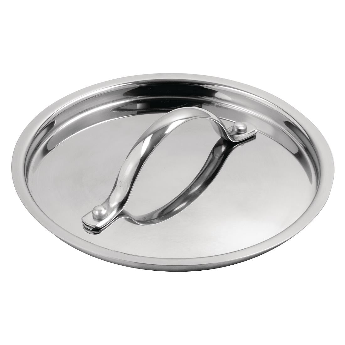 Vogue Stainless Steel & Aluminium Tri-Wall Saucepan Lid 160mm • PAS-Y423