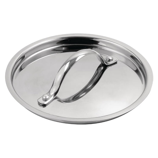 Vogue Stainless Steel & Aluminium Tri-Wall Saucepan Lid 160mm • PAS-Y423