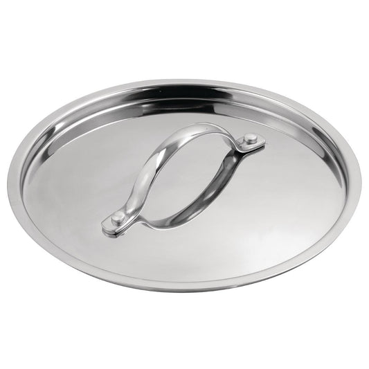 Vogue Stainless Steel & Aluminium Tri-Wall Saucepan Lid 200mm • PAS-Y424
