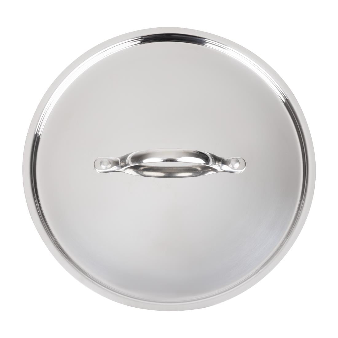 Vogue Stainless Steel & Aluminium Tri-Wall Stew Pan Lid 240mm • PAS-Y425