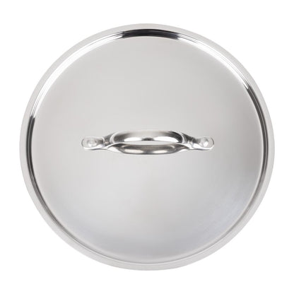Vogue Stainless Steel & Aluminium Tri-Wall Stew Pan Lid 240mm • PAS-Y425