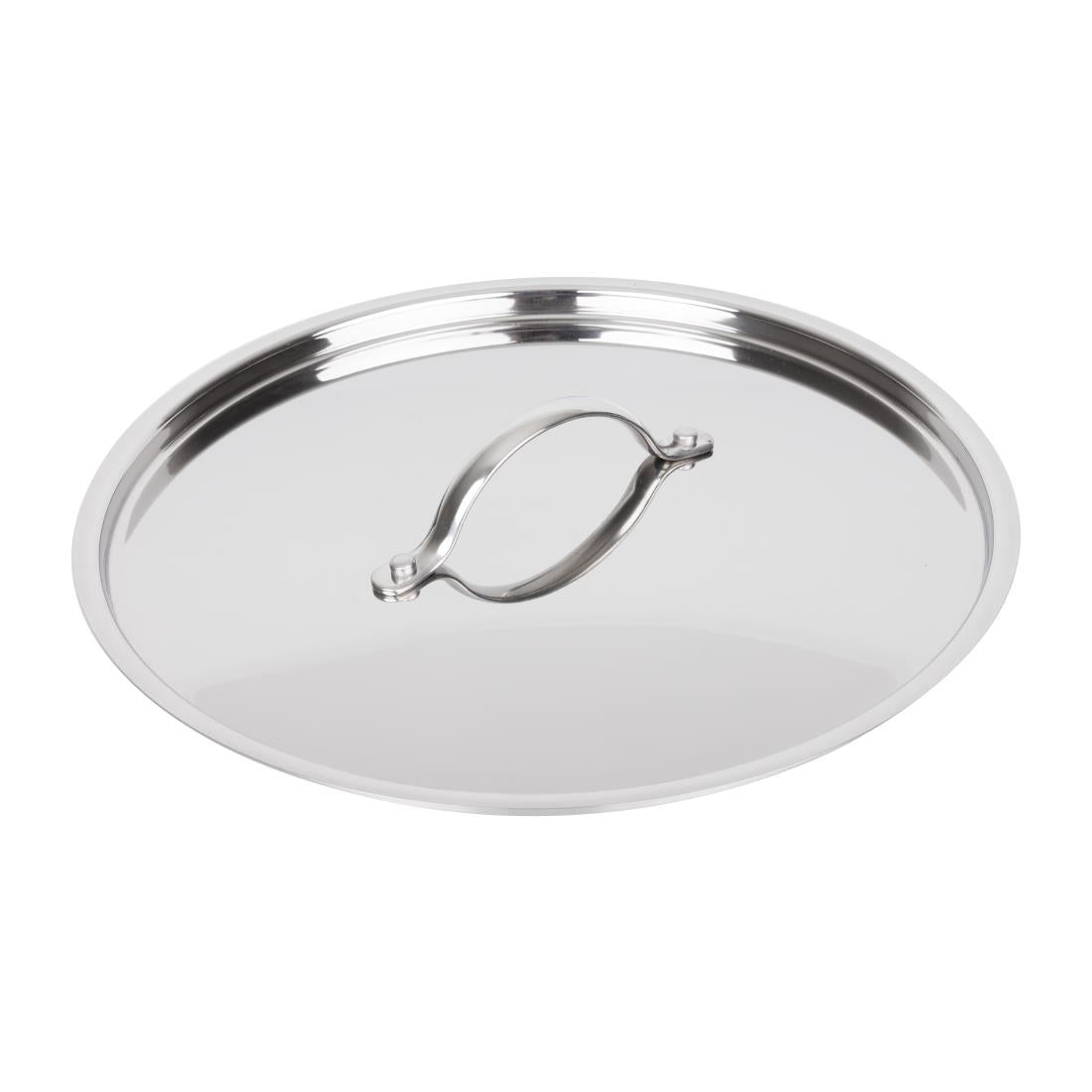 Vogue Stainless Steel & Aluminium Tri-Wall Stew Pan Lid 280mm • PAS-Y426